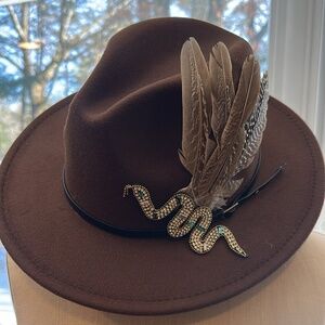 Chocolate Brown Statement Hat